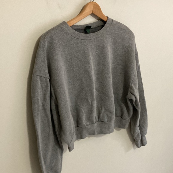 Wild Fable Cropped Gray Crewneck Sweatshirt, Women’s Size XXL - Picture 2 of 7